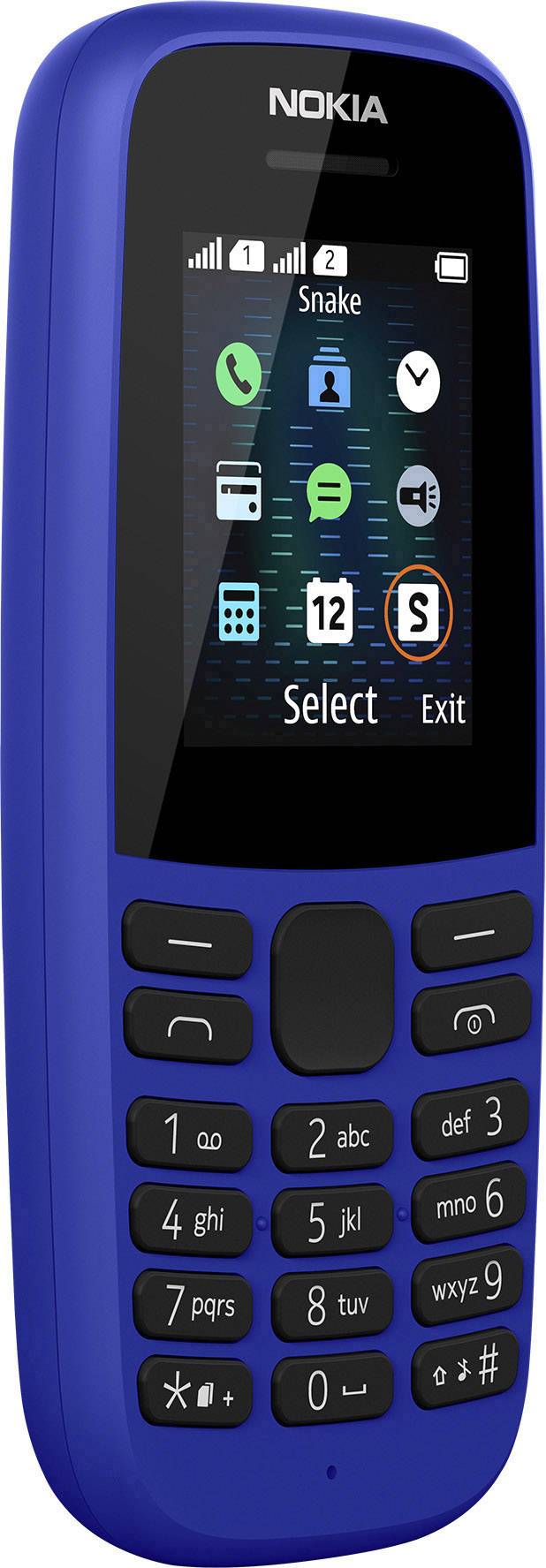 Nokia 105 2019 Dual-SIM-Handy Blau