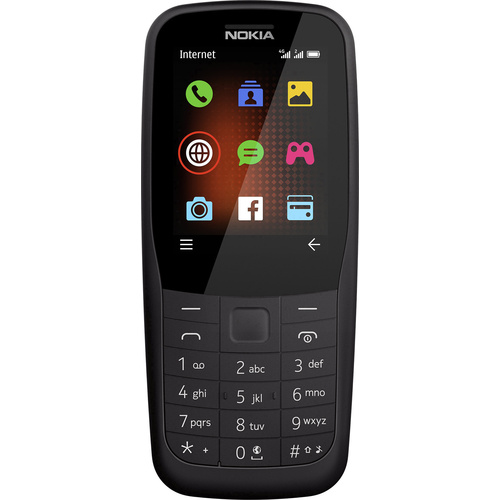 Nokia 220 4G Dual-SIM-Handy Schwarz