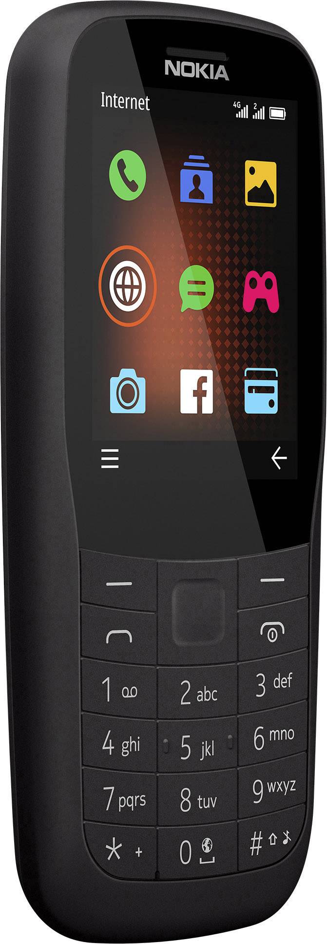 Nokia 220 4G Dual-SIM-Handy Schwarz
