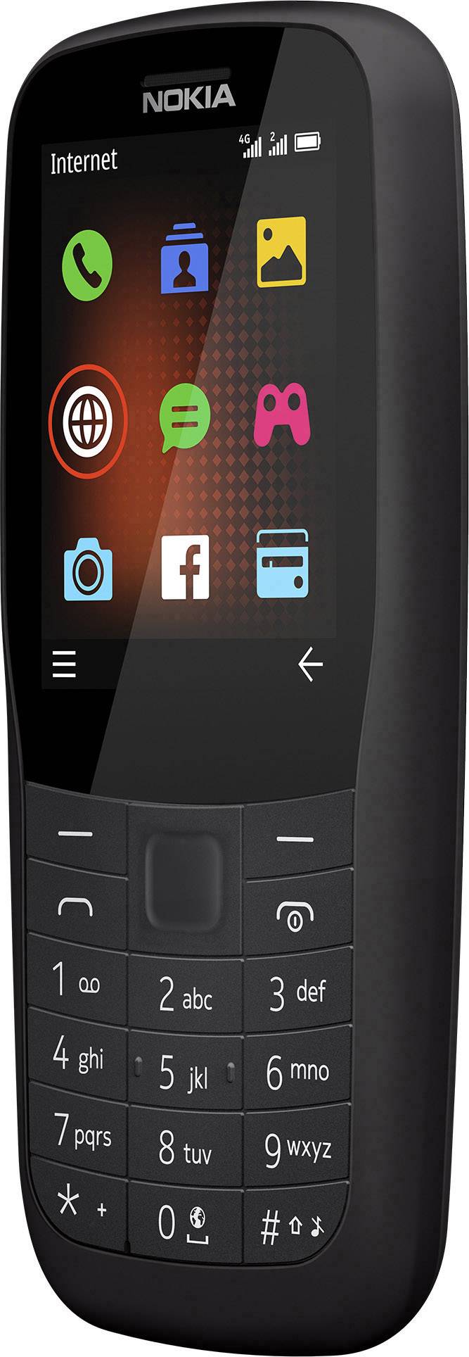 Nokia 220 4G Dual-SIM-Handy Schwarz