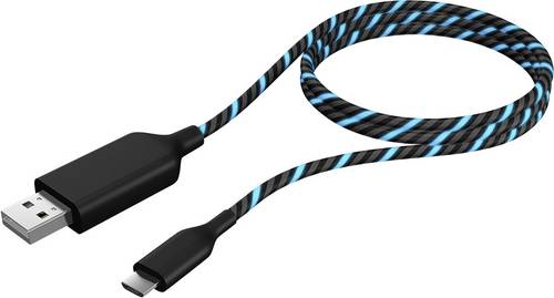 USB 2.0 Anschlusskabel [1x USB 2.0 Stecker A - 1x USB 2.0 Stecker Micro-B] 1.00m Schwarz, Bl