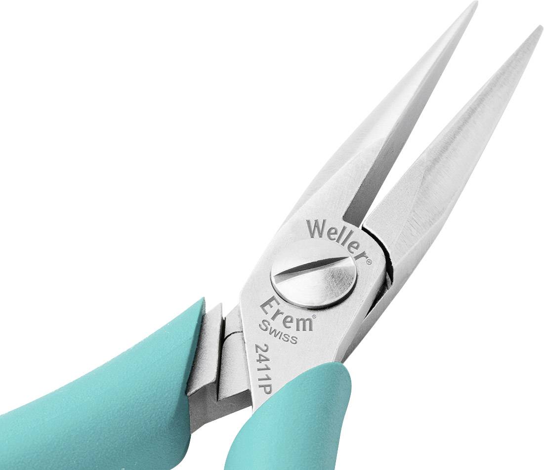 Weller Erem® 2411P ESD Nadelzange Halbrund Werkzeugstahl