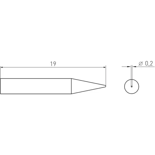 Weller RTM 002 C Lötspitze Konisch Spitzen-Größe 0.2mm Spitzen-Länge 19mm Inhalt 1St. Weller RTM 002 C Lötspitze Konisch Spitzen-Größe 0.2mm Spitzen-Länge 19mm Inhalt 1St.