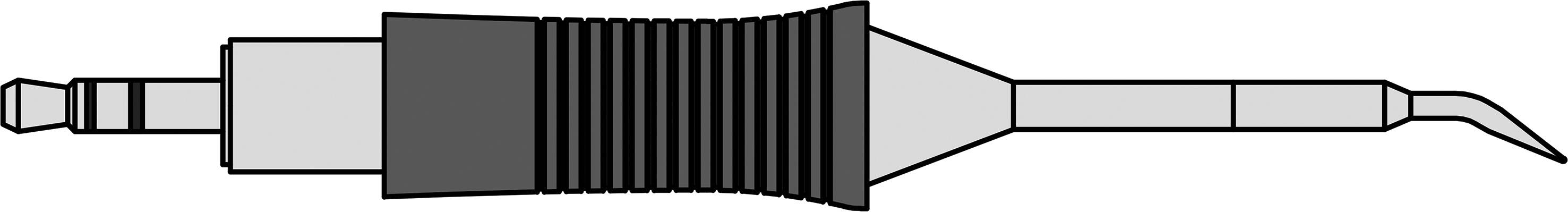 Weller RTM 004 C X MS Lötspitze Konisch, gebogen Spitzen-Größe 0.4mm Spitzen-Länge 26mm Inhalt 1St.