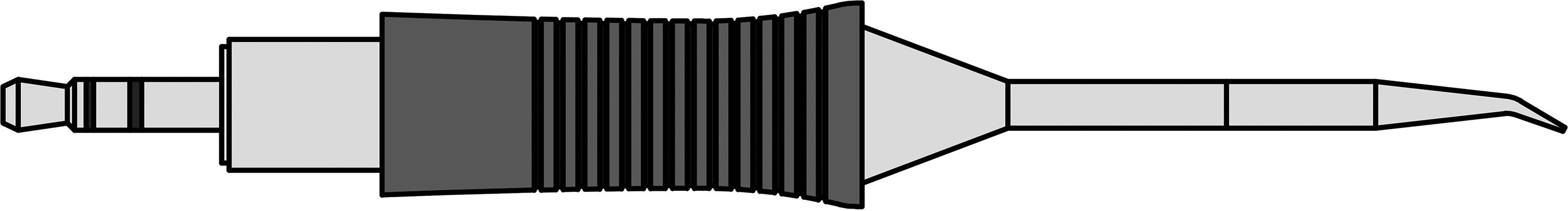 Weller RTM 005 C X MS Lötspitze Konisch, gebogen Spitzen-Größe 0.5mm Spitzen-Länge 26mm Inhalt 1St.