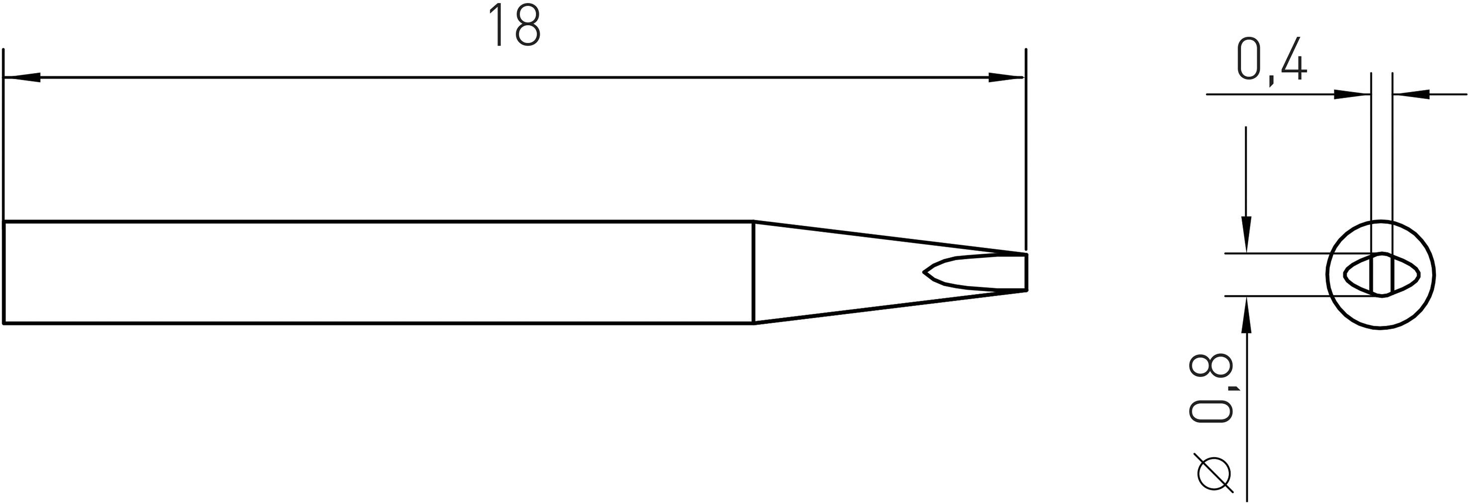 Weller RTM 008 S MS Lötspitze Konisch, gebogen Spitzen-Länge 23 mm Inhalt 1 St.