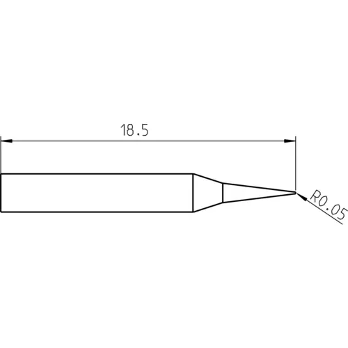 Weller RTP 001 C Lötspitze Konisch Spitzen-Größe 0.1mm Spitzen-Länge 18.5mm Inhalt 1St. Weller RTP 001 C Lötspitze Konisch Spitzen-Größe 0.1mm Spitzen-Länge 18.5mm Inhalt 1St.