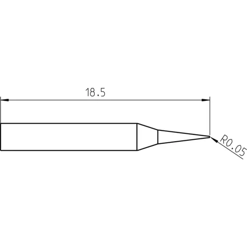 Weller RTP 001 C NW Lötspitze Konisch Spitzen-Größe 0.1 mm Spitzen-Länge 18.5 mm Inhalt 1 St. Weller RTP 001 C NW Lötspitze Konisch Spitzen-Größe 0.1 mm Spitzen-Länge 18.5 mm Inhalt 1 St.