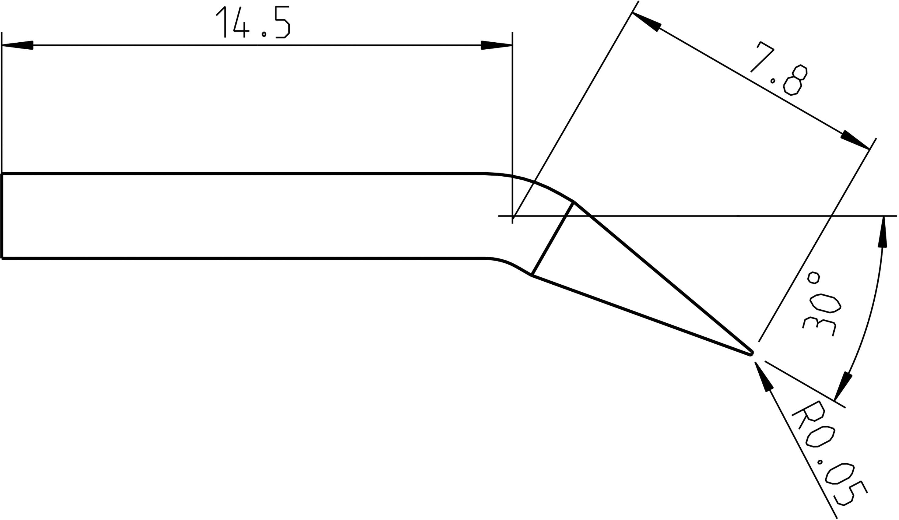 Weller RTP 001 C X Lötspitze Konisch, gebogen Spitzen-Größe 0.1mm Spitzen-Länge 21.3mm Inhalt 1St.