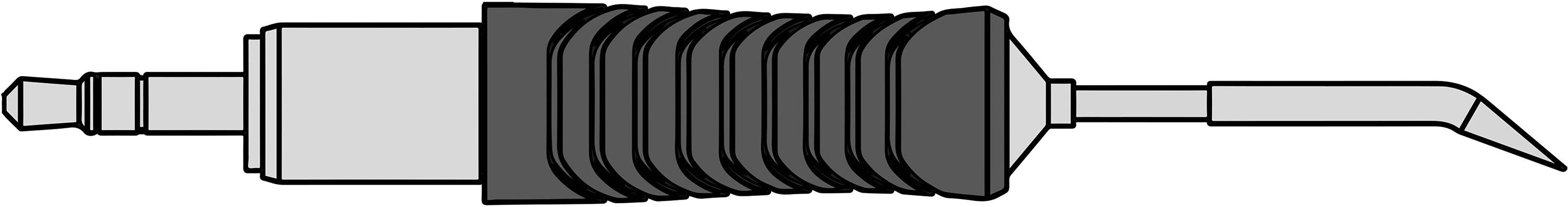 Weller RTP 001 C X Lötspitze Konisch, gebogen Spitzen-Größe 0.1mm Spitzen-Länge 21.3mm Inhalt 1St.
