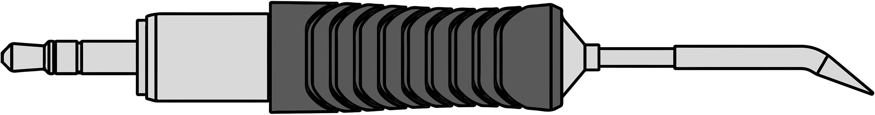 Weller RTP 002 C X Lötspitze Konisch, gebogen Spitzen-Größe 0.2mm Spitzen-Länge 21.3mm Inhalt 1St.