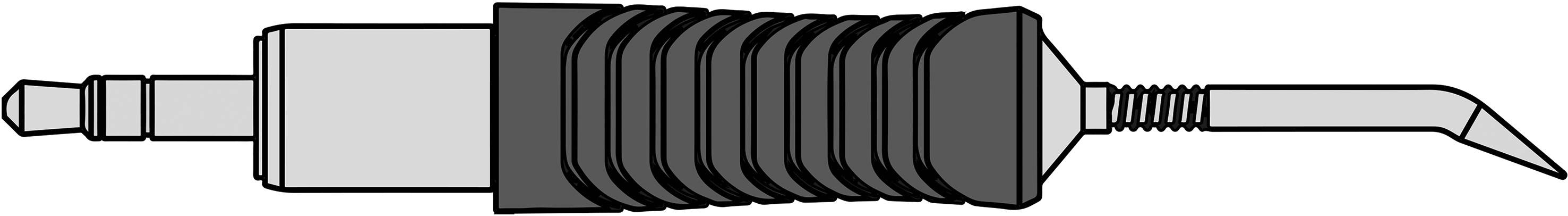 Weller RTP 002 C X MS Lötspitze Konisch, gebogen Spitzen-Größe 0.2mm Spitzen-Länge 20.6mm Inhalt 1St.