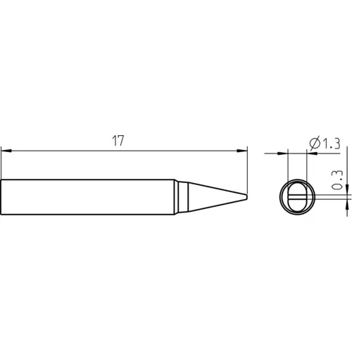 Weller RTP 013 S Lötspitze Meißelform Spitzen-Länge 17mm Inhalt 1St. Weller RTP 013 S Lötspitze Meißelform Spitzen-Länge 17mm Inhalt 1St.