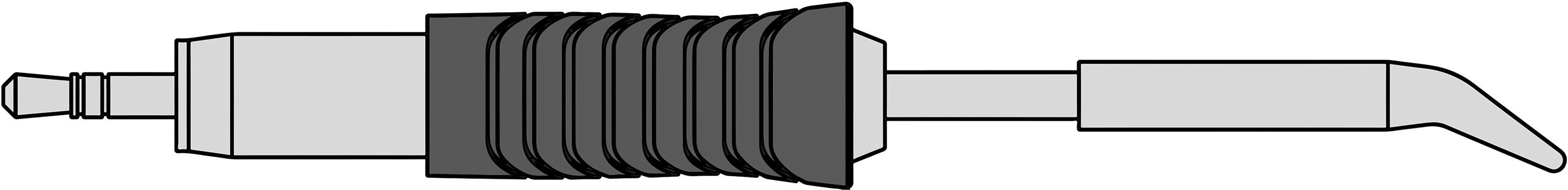 Weller RTU 016 C X MS Lötspitze Konisch, gebogen Spitzen-Größe 1.6mm Spitzen-Länge 39.3mm Inhalt 1St.