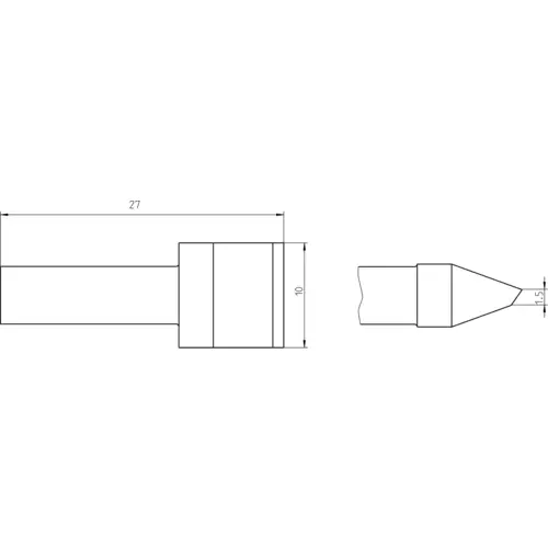 Weller RTU 100 K MS Lötspitze Messerspitze 45° Spitzen-Länge 27 mm Inhalt 1 St. Weller RTU 100 K MS Lötspitze Messerspitze 45° Spitzen-Länge 27 mm Inhalt 1 St.