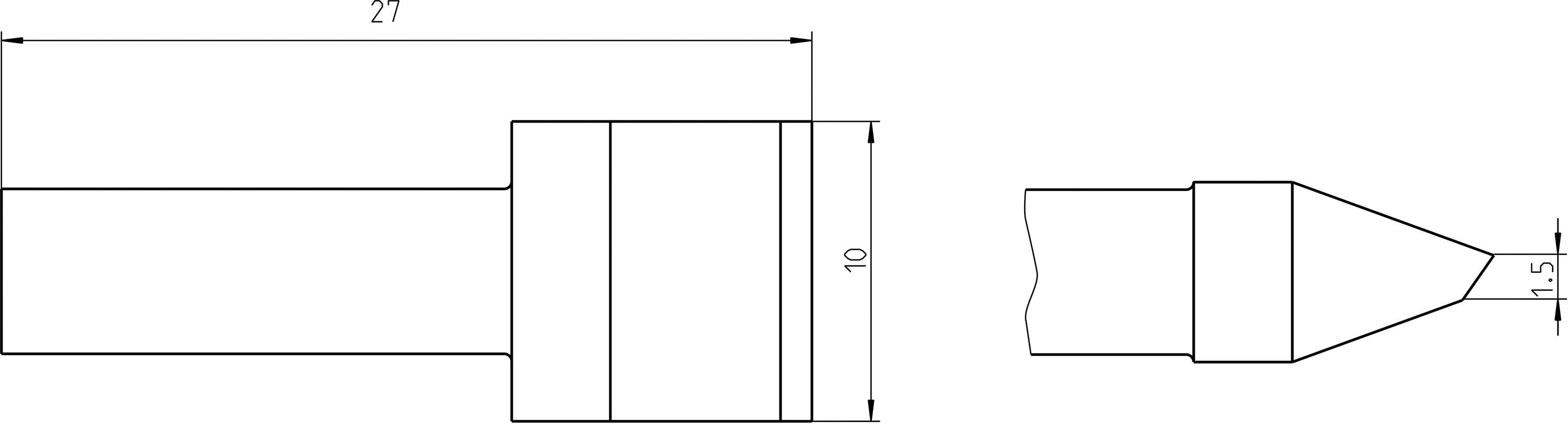 Weller RTU 100 K MS Lötspitze Messerspitze 45° Spitzen-Länge 27mm Inhalt 1St.