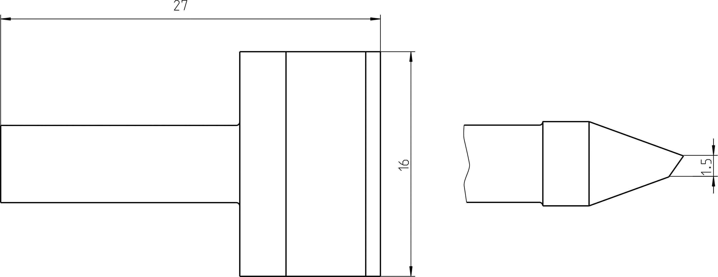 Weller RTU 160 K MS Lötspitze Spitzen-Länge 27mm Inhalt 1St.