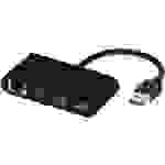 Vivanco USB 3.2 Gen 1 (USB 3.0) Adapter [4x RJ45-Buchse, USB 3.2 Gen 1 Buchse A (USB 3.0) - 1x USB