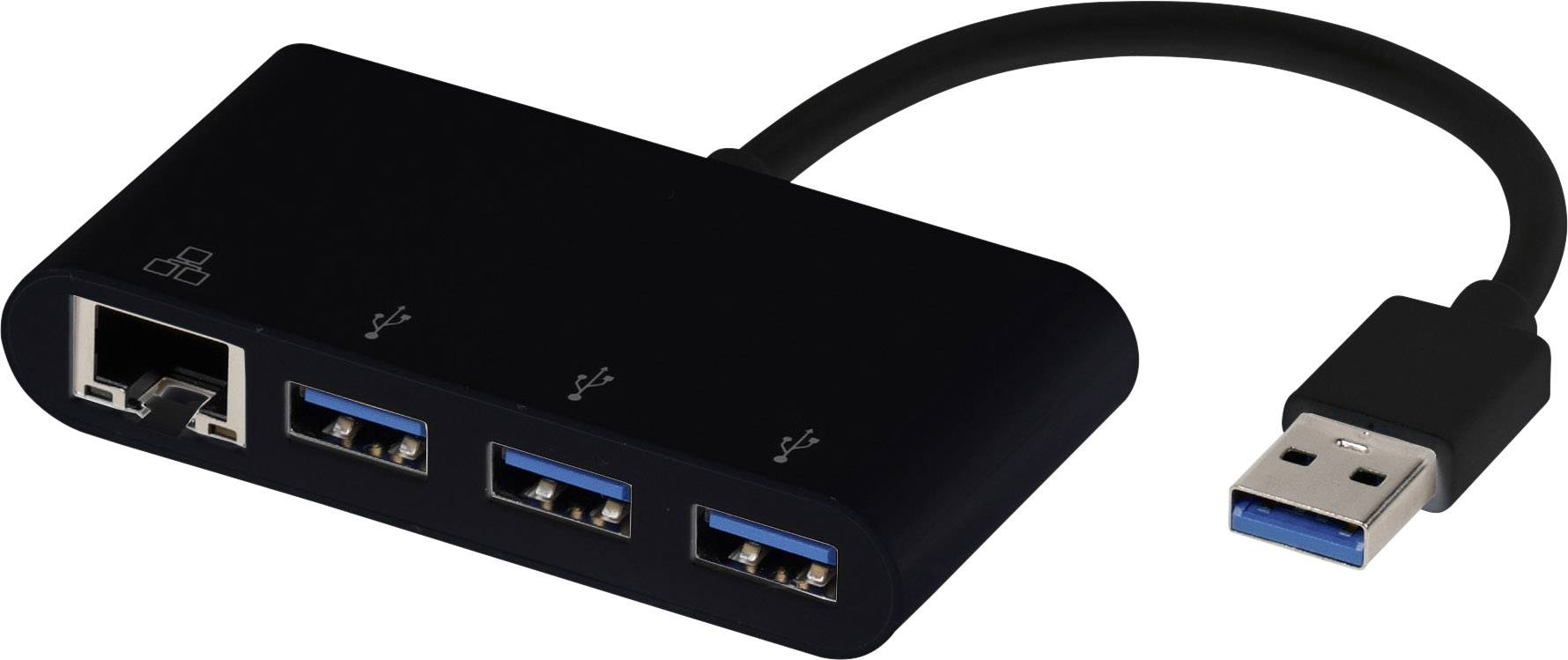 Vivanco USB 3.2 Gen 1 (USB 3.0) Adapter [4x RJ45-Buchse, USB 3.2 Gen 1 Buchse A (USB 3.0) - 1x USB 3.2 Gen 2 Stecker A​