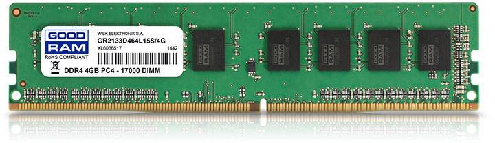 Goodram GR2666D464L19S/4G PC-Arbeitsspeicher Modul 4 GB 1 x 4 GB 2666 MHz 288pin DIMM CL19 GR2666D464L19S/4G