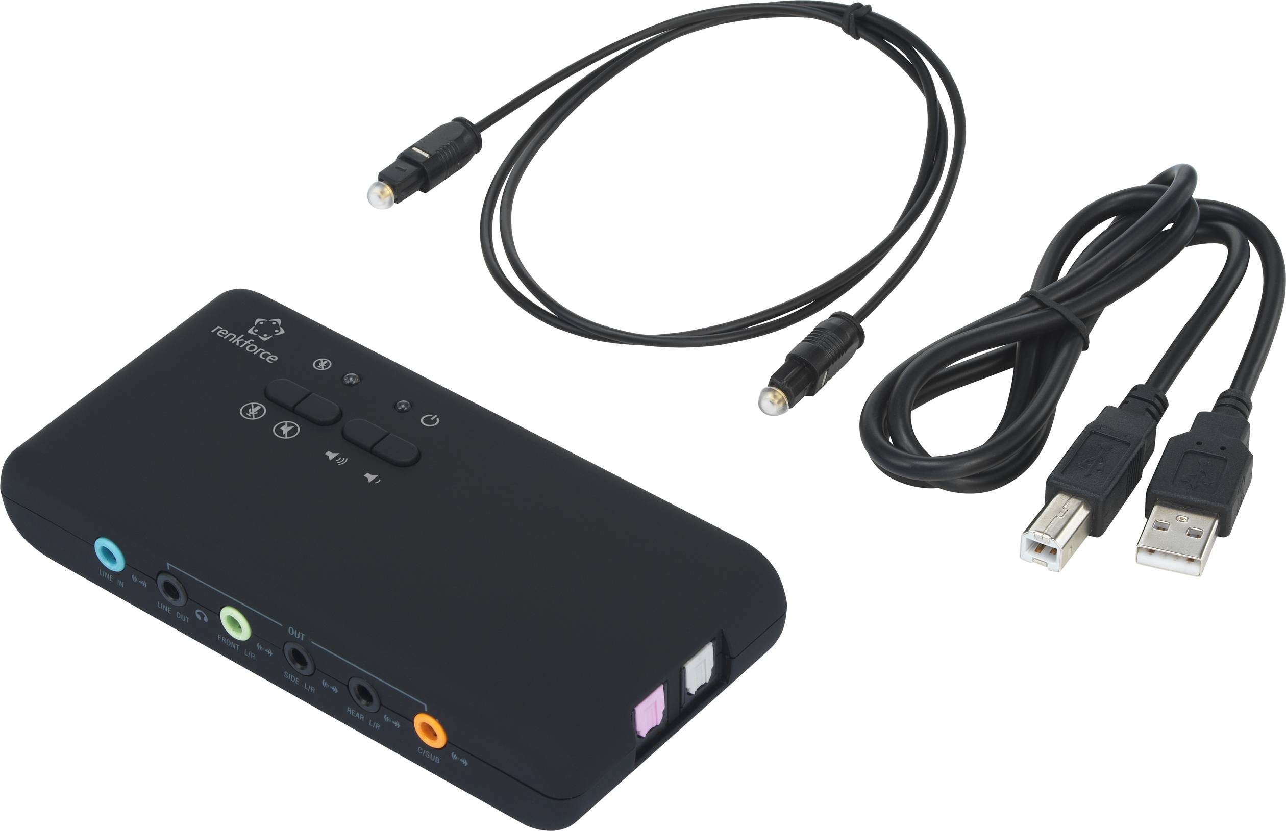 Renkforce RF-4355800 7.1 Soundkarte, Extern Digitalausgang, externe Lautstärkenregelung