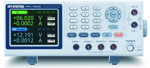 GW Instek PPH-1510D(CE) Labornetzgerät, einstellbar 0 - 15 0 - 5 A 45 W, 36 W USB, GPIB, LAN