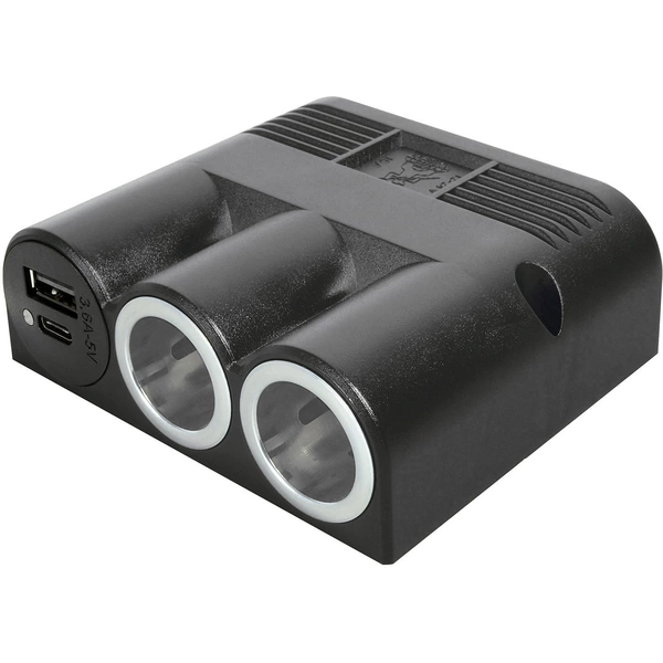 ProCar Aufbaudreifachsteckdose mit Power USB-C®/A Doppelsteckdose 12 oder 24 V/DC ProCar Aufbaudreifachsteckdose mit Power USB-C®/A Doppelsteckdose 12 oder 24 V/DC