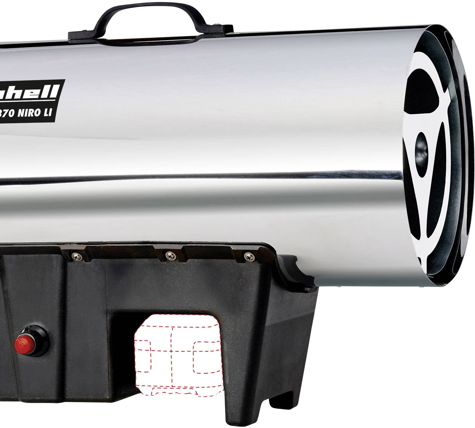 Einhell GE-HG 18/370 Niro Li-Solo D/AT Heißluftgebläse 37W