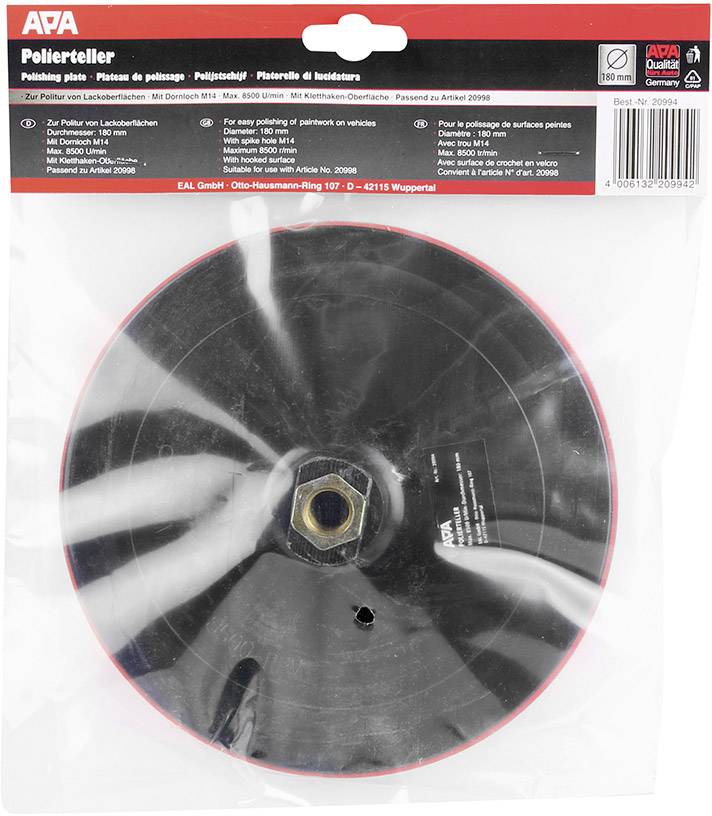 APA Polierteller Ø 180mm 20994 Zubehörsatz 180mm