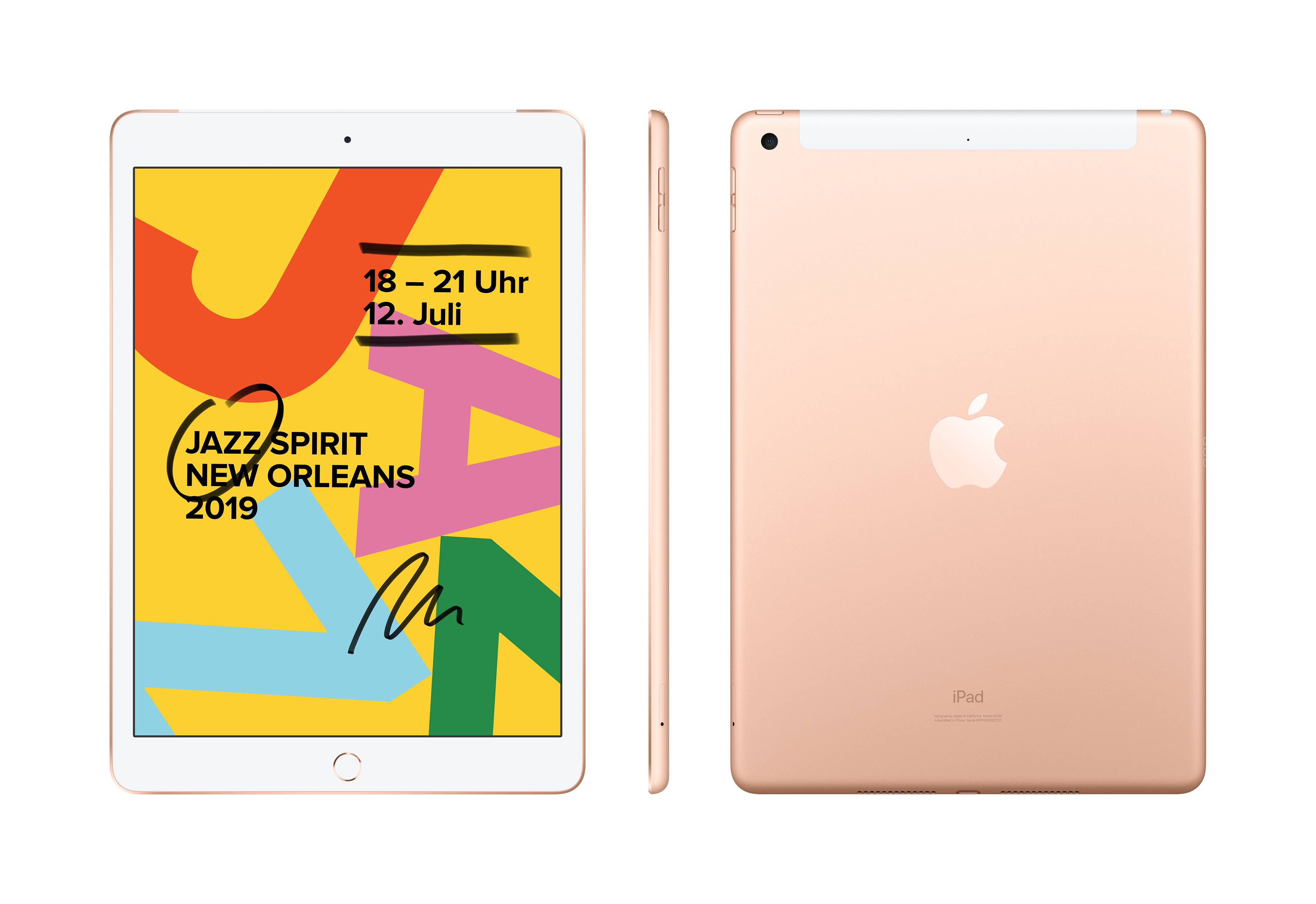 Apple iPad 10.2 (2019) WiFi + Cellular 32 GB Gold 25.9 cm (10.2 Zoll) 2160 x 1620 Pixel