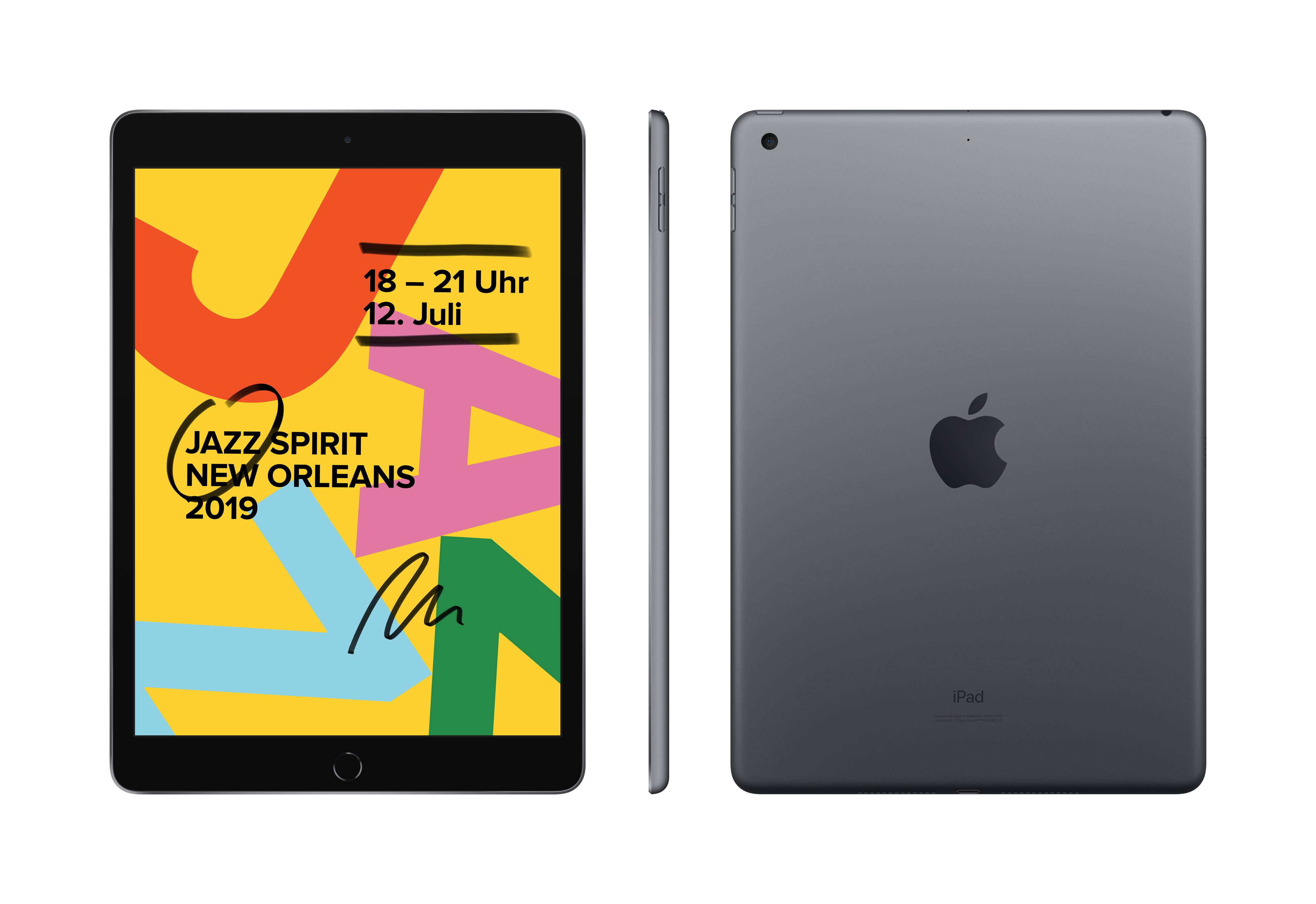 Apple iPad 10.2 (2019) WiFi 32GB Space Grau 25.9cm (10.2 Zoll) 2160 x 1620 Pixel