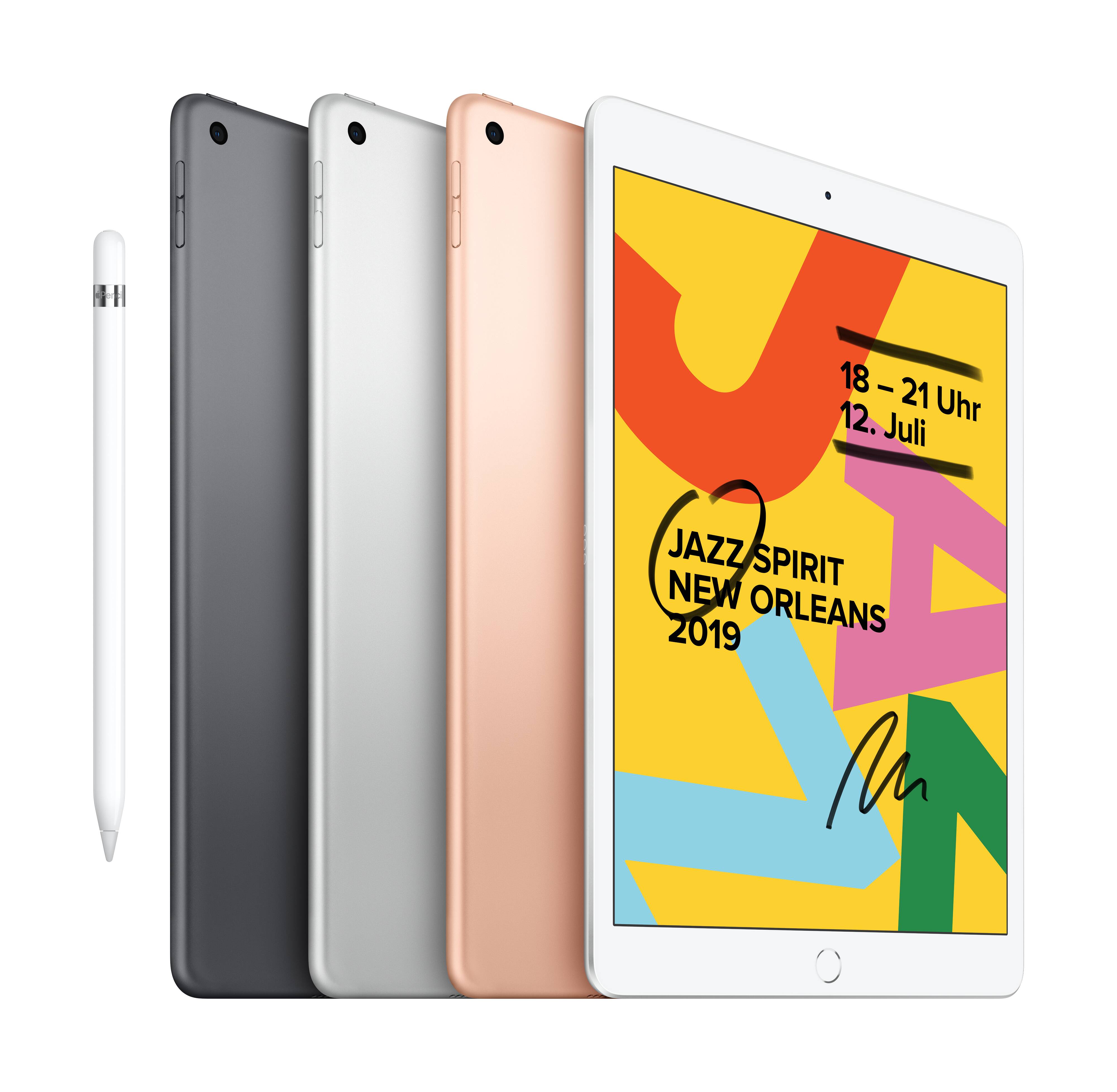 Apple iPad 10.2 (7. Generation, 2019) WiFi 32 GB Silber 25.9 cm (10.2 Zoll) 2160 x 1620 Pixel