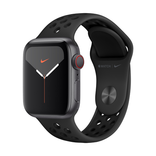 Apple Watch Series 5 Nike Edition GPS + Cellular 40 mm Aluminiumgehäuse Space Grau Sportarmband Ant
