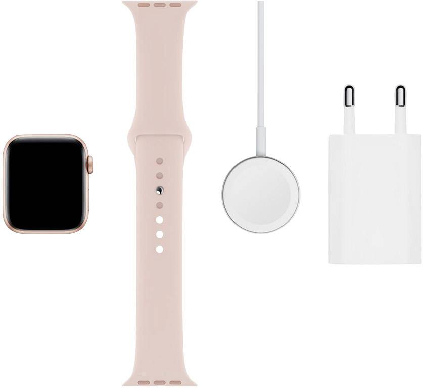 Apple Watch Series 5 GPS 40mm Aluminiumgehäuse Gold Sportarmband Sandrosa