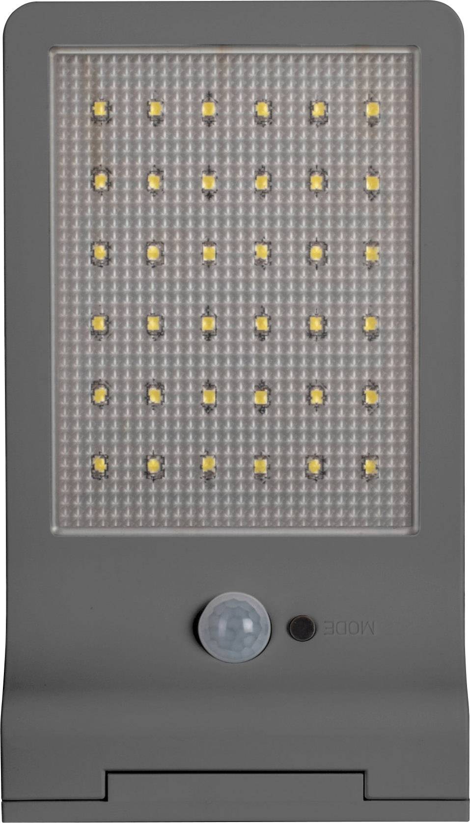 LEDVANCE DoorLED Solar L 4058075267862 Solar-Außenwandleuchte mit Bewegungsmelder LED 3W Silber