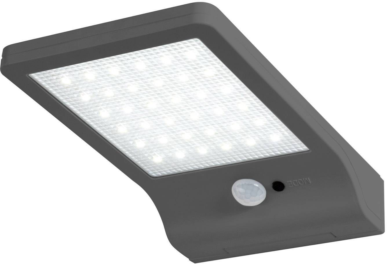 LEDVANCE DoorLED Solar L 4058075267862 Solar-Außenwandleuchte mit Bewegungsmelder LED 3W Silber