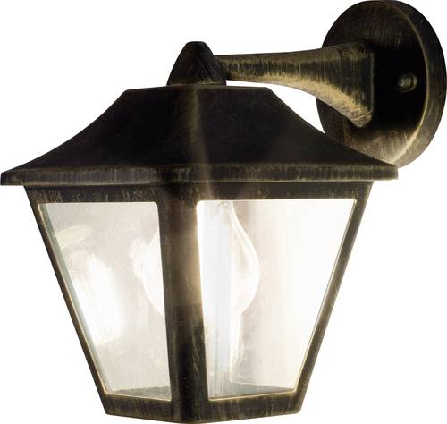 ENDURA® CLASSIC TRADITIONAL ALU L 4058075206168 Außenwandleuchte LED E27 Schwarz, Gold