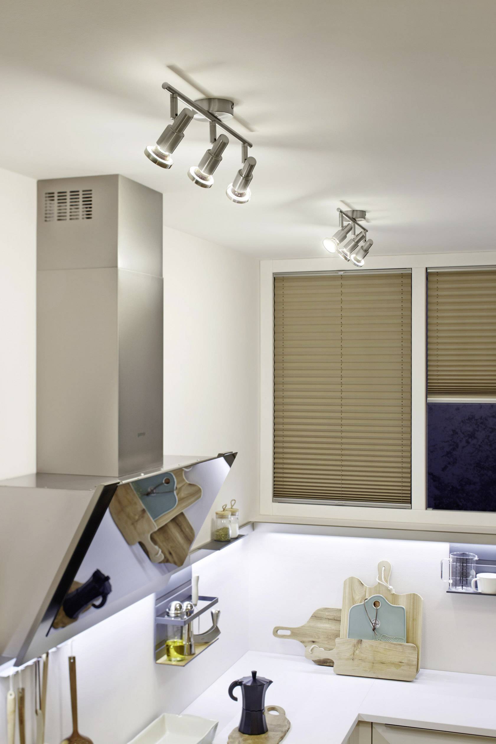 LEDVANCE LED Spot (EU) L 4058075260825 Deckenstrahler LED GU10 9W Nickel (gebürstet)