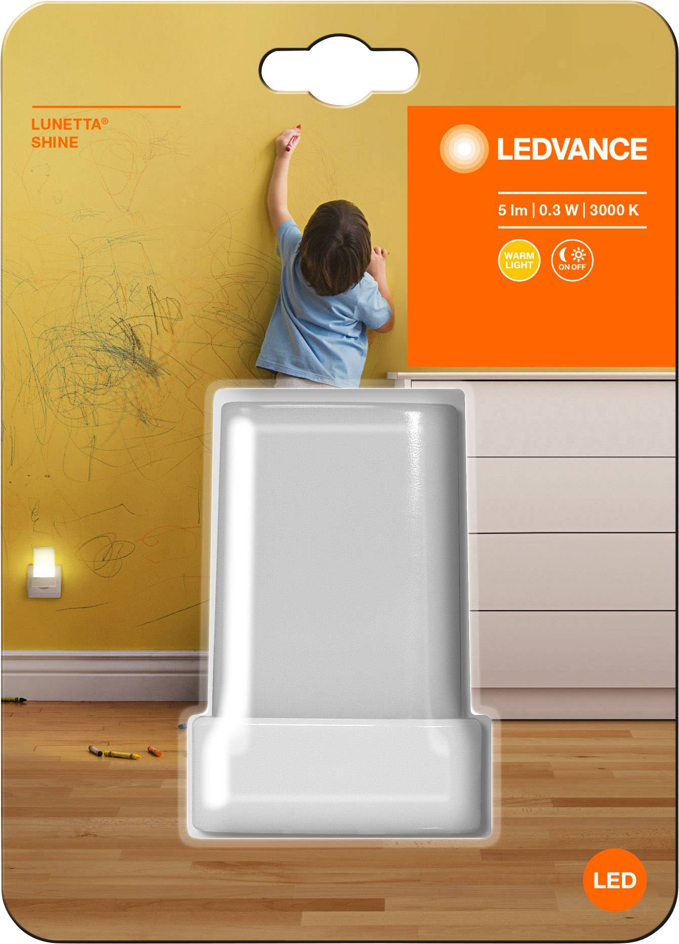 LEDVANCE LUNETTA USB L 4058075266902 LED-Nachtlicht Rund LED Warmweiß Weiß