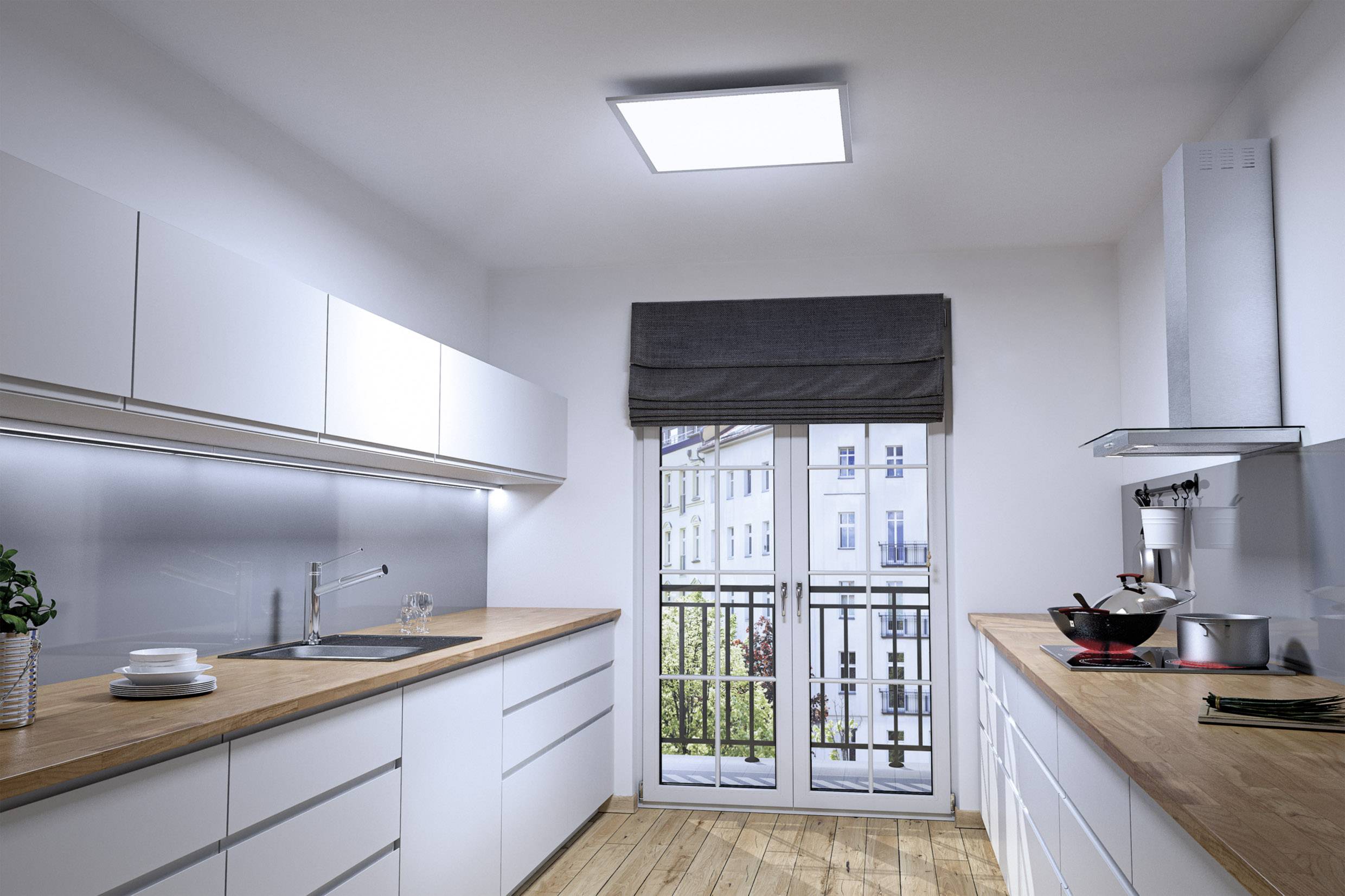 LEDVANCE Linear LED Turn L LED-Unterbauleuchte LED LED fest eingebaut 6W Warmweiß Silber