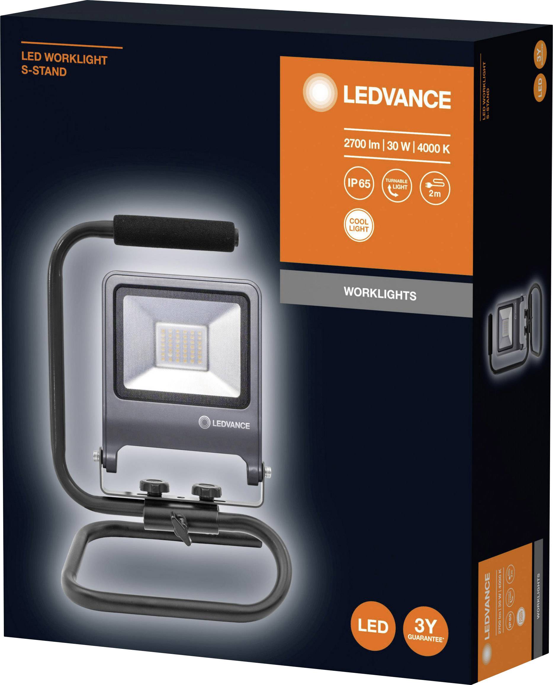 LEDVANCE LED Worklights S-STAND L LED-Baustrahler 30 W 2700 lm Neutralweiß 4058075213852