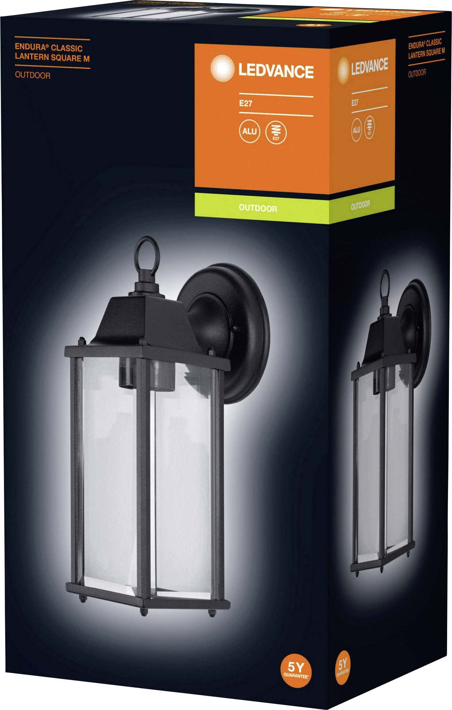 LEDVANCE ENDURA® CLASSIC LANTERN L 4058075206649 Außenwandleuchte LED E27 Schwarz
