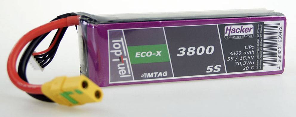 Hacker Modellbau-Akkupack (LiPo) 3800 mAh Zellen-Zahl: 5