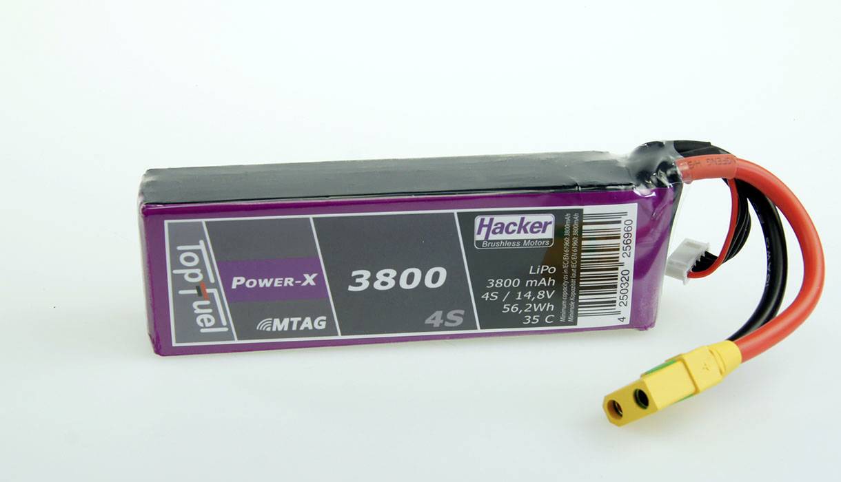 Hacker Modellbau-Akkupack (LiPo) 3800 mAh Zellen-Zahl: 4
