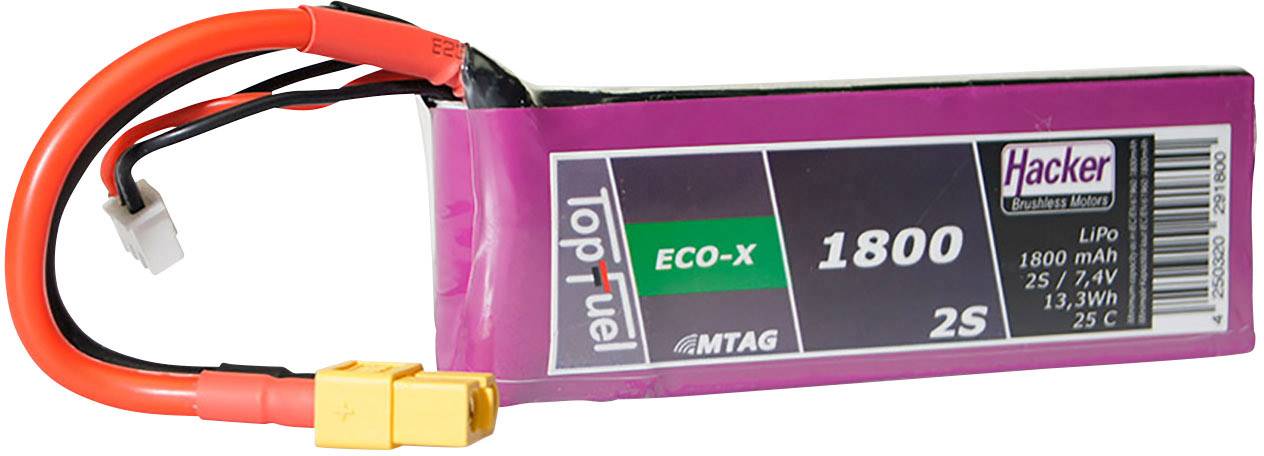 Batterie LiPo Traxxas 7,4V 7600mAh 2S 25C - Pour Voiture RC 1:10 - Neuf Avec Connecteur Traxxas