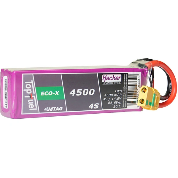 Hacker Modellbau-Akkupack (LiPo) 14.8V 4500 mAh Zellen-Zahl: 4 20 C Softcase XT90 Hacker Modellbau-Akkupack (LiPo) 14.8V 4500 mAh Zellen-Zahl: 4 20 C Softcase XT90