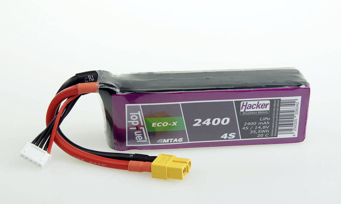 Hacker Modellbau-Akkupack (LiPo) 2400 mAh Zellen-Zahl: 4