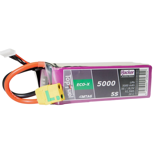 Hacker Modellbau-Akkupack (LiPo) 18.5V 5000 mAh Zellen-Zahl: 5 20 C Softcase XT90 Hacker Modellbau-Akkupack (LiPo) 18.5V 5000 mAh Zellen-Zahl: 5 20 C Softcase XT90