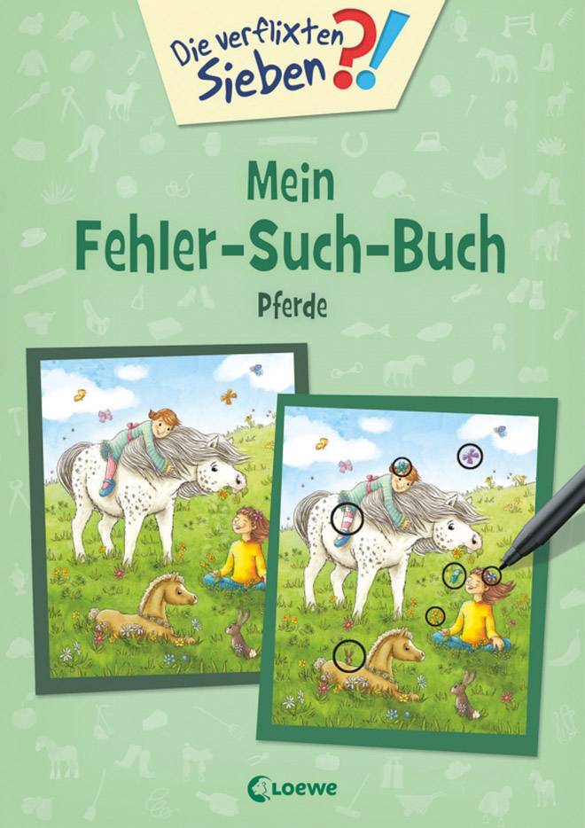 Die verflixten Sieben - Mein Fehler-Such-Buch - Pferde 74320341 1 St.