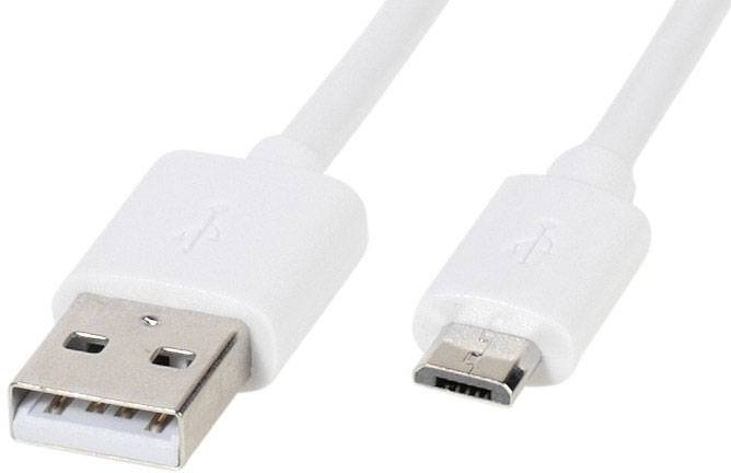 Vivanco USB-Kabel USB 2.0 USB-A Stecker, USB-Micro-B Stecker 1.00 m Weiß 39451